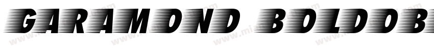 garamond boldoblique字体转换
